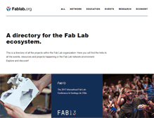 Tablet Screenshot of fablab.org